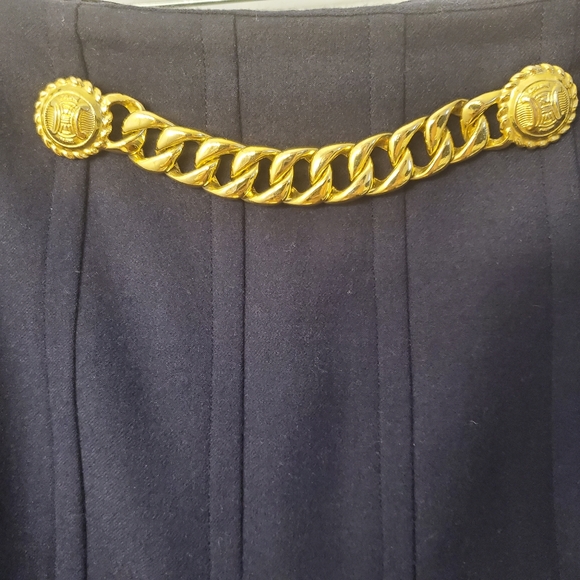 ●CELINE●Half Pleated Wool Skirts! - Picture 5 of 9